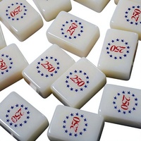 Jeu de Mahjong Américain 250e Anniversaire – Édition Luxe pour 4 Joueurs – Cadeau Élégant pour Adultes – Divertissement et Jeu de Casino