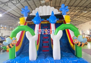 Château gonflable commercial avec toboggan, prix usine, idéal pour la <span class=keywords><strong>location</strong></span> de fêtes d'enfants - Product Image 6