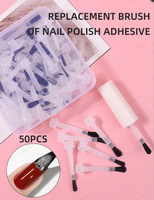 Pinceau de Remplacement Oval de Luxe Jetable de Haute Qualité pour Vernis à Ongles, Manche en Nylon et Plastique, Outil Professionnel de Manucure pour Liquides