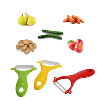 Outil multifonctionnel pour fruits et légumes Rabot en céramique en acier inoxydable Éplucheur de pommes de terre Coupe-concombres Accessoires de cuisine