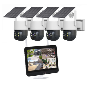 หน้าจอ 12 นิ้ว กล้อง 4MP ใช้พลังงานแสงอาทิตย์ ระบบ Wifi NVR 8CH พร้อมจอ LCD ชุดกล้องวงจรปิด Wifi พลังงานแสงอาทิตย์ - Product Image 1