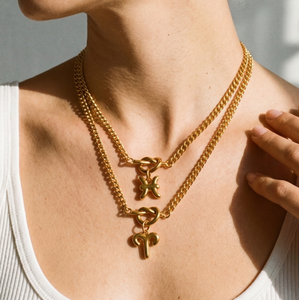 Collar con Colgante de Constelación en Aleación de Zinc Chapado en Oro, Cadena de Caja a la Moda para Mujer, Joyería de Uso Diario - Product Image 1