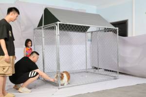 2m * 1.5m * 1.2m * 1.7m dev köpek açık kulübesi pas geçirmez çelik çiftlik çiti Pet muhafaza gölgelik kaplı su geçirmez kolayca monte - Product Image 2