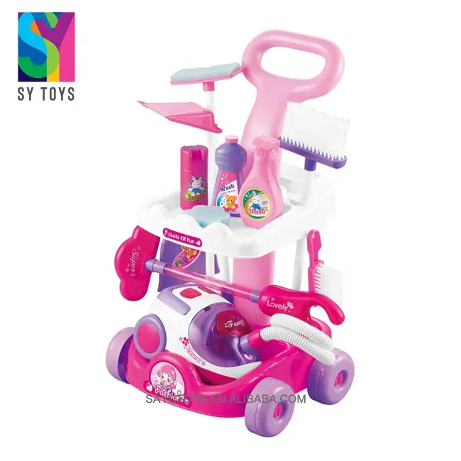 SY-juego de limpieza de simulación para niños, aspiradora de juguete