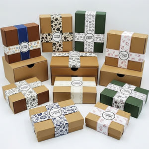 XJY, venta al por mayor, logotipo personalizado, respetuoso con el medio ambiente, papel Kraft impreso único, banda para el vientre, cajón, <span class=keywords><strong>libro</strong></span> de lujo, caja de regalo, funda - Product Image 5
