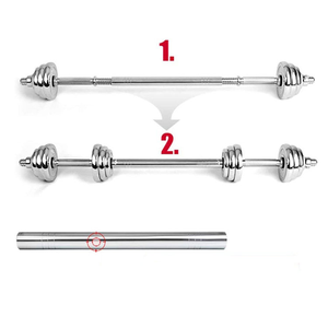 Quả Tạ Barbell Phòng Tập Thể Dục Thiết Bị Quả Tạ Đặt Bán Buôn Tạ Có Thể Điều Chỉnh <span class=keywords><strong>Chrome</strong></span> Barbell 20 Kg Hộp Người Đàn Ông OEM <span class=keywords><strong>2</strong></span> Trong 1 Bộ - Product Image 5
