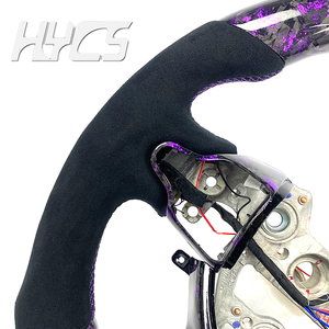 Accesorios Interiores para Automóviles, Volante Deportivo de Fibra de Carbono Forjado para Hyundai Elantra <span class=keywords><strong>N</strong></span> I30N I20n con Pantalla LED de RPM - Product Image 4