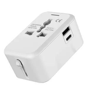 Portable Worldwide Universal Power Travel Adapter Converter All in One International Out of Country Travel Wall Charger Plug