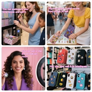 Prodotti di Tendenza 2026: Charm per Ragazze, Adesivi per Cover Telefono, Decorazioni Multifunzionali, Charm Personalizzati in Gomma per Scarpe - Product Image 4
