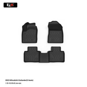 Tapis de voiture en TPE durables en gros de l'usine GA, 3 pièces, pour Mitsubishi <span class=keywords><strong>Outlander</strong></span> <span class=keywords><strong>5</strong></span> places 2023 - Product Image 1