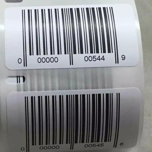 Tùy Chỉnh Màu Đen Bóng Mã Vạch Nhãn Thiết Bị Điện Tử Nhãn Sản Phẩm Vinyl Chống Xước Nối Tiếp Số Sticker - Product Image 3