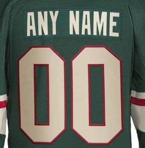 มินนิโซตาสีเขียวที่มีคุณภาพที่ดีที่สุดเย็บเสื้อฮอกกี้ที่กำหนดเอง - Product Image 1