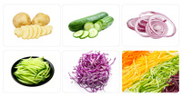 Grote aardappelchipsmachine, fruit- en groentesnijmachine, multifunctionele aardappelsnijder