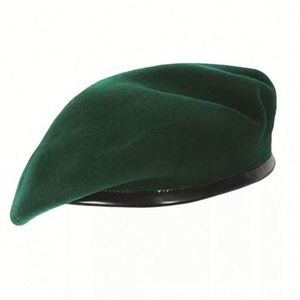 Béret décontracté unisexe en laine, couleur unie, style image colorée, vente en gros d'usine OEM - Product Image 1