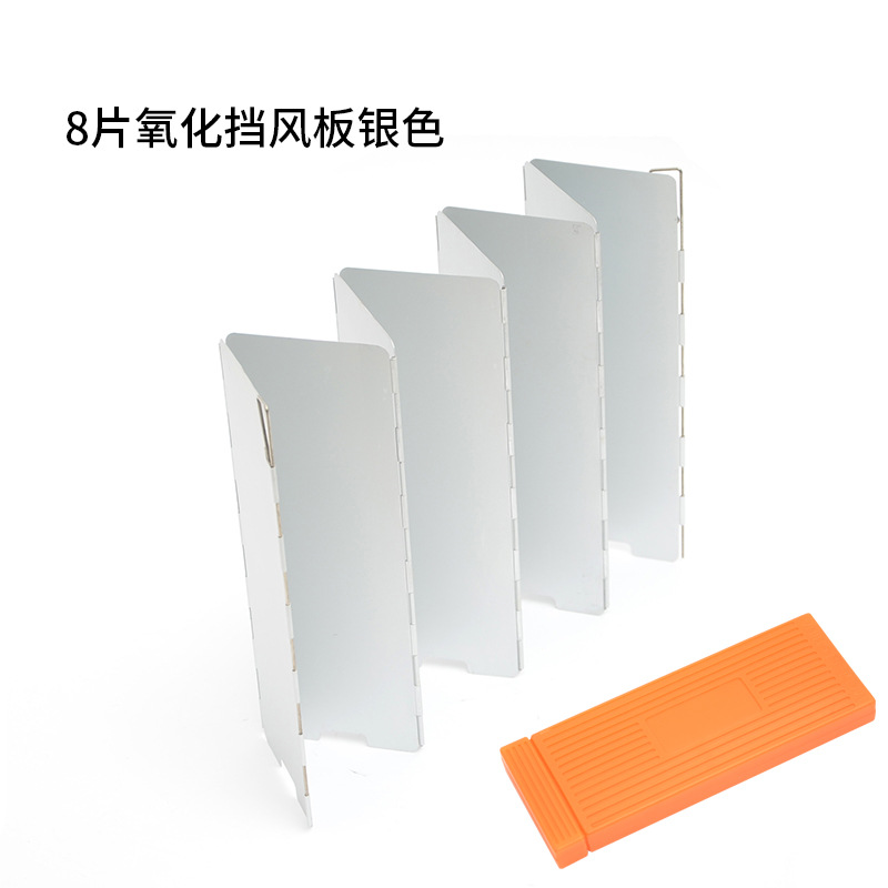 8 pieces of anodized silver - storage box included