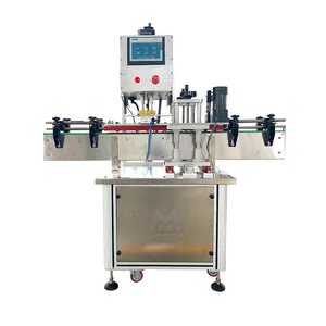 Semi automatic High Speed Plastic Thread Bottles Press Screw Pump Capping Sealing Machine