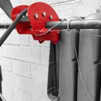 Galet de tirage de câble robuste OEM, conception à 5 et 7 rouleaux, capacité de 10K-20K lb, poulie de guidage de câble pour alimentation de câble en coin