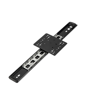 Rail coulissant caché pour <span class=keywords><strong>porte</strong></span> <span class=keywords><strong>pliante</strong></span> de type insertion d'armoire/armoire <span class=keywords><strong>Porte</strong></span> battante à insertion latérale Panneau carré Meuble TV Rail coulissant - Product Image 2