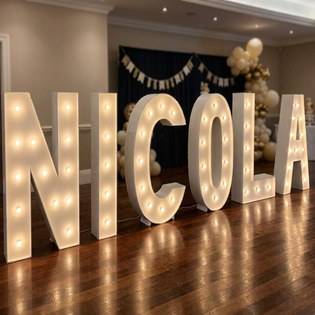 Factory Price LED Marquee Numbers Letters Decorative Custom Light up Alphabet for Marriage Anniversary Event Rental Collection