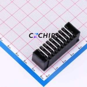 DB2ERHBM-3.81-2*9P-BK Plug-in Terminal Block Bent Lead Through Hole,P=3.81mm Board-to-Board / Socket - Closed Screw Fixing 2x9P - Product Image 2