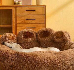 Weiches Baumwoll-Zwinger nest für Hundeplüsch-Palmen-Design-Haustier betten - Product Image 3