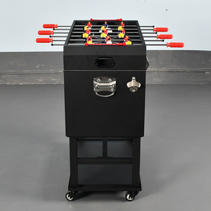 Intrattenitore <span class=keywords><strong>esterno</strong></span> in metallo <span class=keywords><strong>calcio</strong></span> <span class=keywords><strong>balilla</strong></span> classico nero pieghevole piscina <span class=keywords><strong>calcio</strong></span> tavolo per i bambini - Product Image 4
