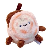 Peluche Rougamo de la culture chinoise de Xi'an, adorable poupée en peluche en forme de burger, porte-clés breloque pour sac, avec galette amovible, en stock, prêt à être expédié
