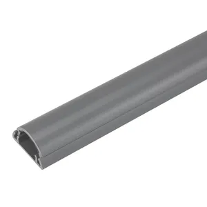 Grosir kabel PVC tipe tahan api trunking dengan isolasi baik 18x10mm abu-abu PVC lantai pipa kabel plastik