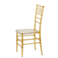 Chaise Chiavari en polycarbonate transparent empilable, 11 chaises, sièges détachables pour événements, banquets et mariages