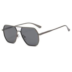 Gafas de Sol de Doble Barra para Hombre y Mujer, Polarizadas, Anti-Ultravioleta, Montura Metálica Moderna, Logotipo Personalizado, UV, 1 Unidad Mínima - Product Image 5