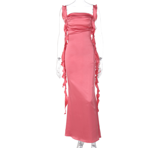 Abito <span class=keywords><strong>Casual</strong></span> Sexy senza spalline 2024 donna stile Runwaylover 2739 lungo - Product Image 1