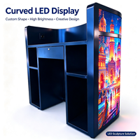 Écran LED flexible d'intérieur P5 4K HDR10+ avec vidéo réactive à la musique programmable pour discothèque, bar, scène et toile de fond