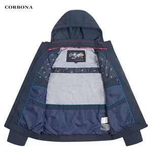 CORBONA Herbst Herrenjacke kühl Winter Outdoor Mode Leichter Mantel blau tägliche Arbeitskleidung Berg Angeln Camping luxuriöses Geschenk