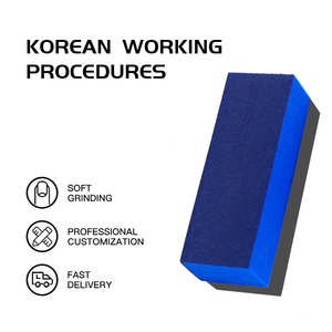 Pulidor de uñas negro, pulidor de uñas de cuatro vías, lijado de 3 lados, bloque de amortiguación 240 - Product Image 3