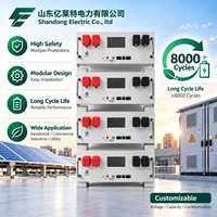 Système de batterie au lithium LiFePO4 monté sur rack pour l'énergie solaire hors réseau, la sauvegarde domestique et les distributeurs d'énergie renouvelable