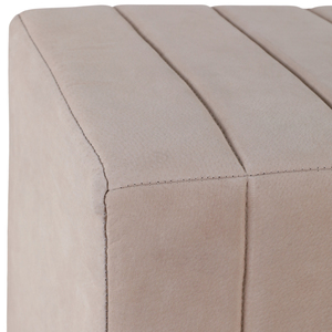 Pouf quadrato in pelle scamosciata per soggiorno, elegante poggiapiedi, sedia da toeletta, decorazione per la casa - Product Image 6