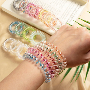 Cordón para el pelo de Tpu transparente, anillo circular de alta elasticidad para mujer, diadema informal para cola de caballo - Product Image 4