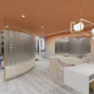 ชั้นวางแว่นตาสมัยใหม่พร้อมกระจกหลังกรอบสีทอง ตู้โชว์ร้านค้าปลีกแว่นตา ไฟ LED แถบแสง - Product Image 1