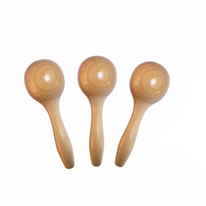 Instrumento de percusión Orff, bolas de arena pequeñas de madera natural para presentaciones, material didáctico musical para educación temprana, gran venta. - Product Image 4