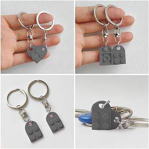 Juego de Llaveros de Ladrillo, Llaveros de Mejores Amigos para Parejas, Llaveros en Forma de Corazón para el Día de San Valentín, Cumpleaños, para Él y Ella - Product Image 6
