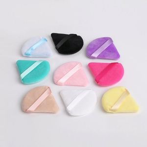 พัฟฟองน้ำสามเหลี่ยมแบบใหม่ 6 ชิ้น พัฟกำมะหยี่สั้นสำหรับลงแป้ง พัฟแต่งหน้าสองด้าน พัฟคุชชั่น เครื่องมือแต่งหน้า - Product Image 5