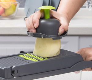 <span class=keywords><strong>Mandoline</strong></span> manuelle multifonctionnelle en acier inoxydable 12/14/16 PP Coupe-légumes pour fruits et légumes Coupe-oignons - Product Image 5