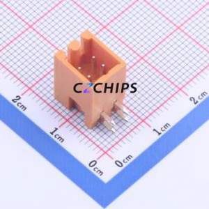 KF2EDGERC-3.5-2*2P Plug-in Terminal Block Bent Lead Through Hole,P=3.5mm Board-to-Board / Socket - Closed 2x2P 3.5mm Orange - Product Image 1