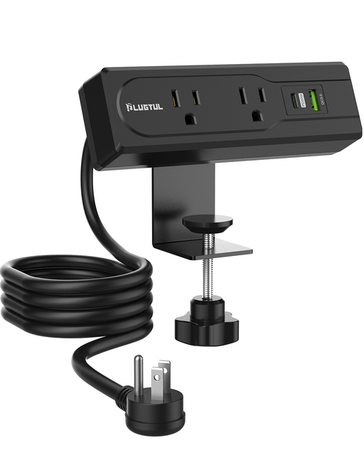 Smart Home Product Surge Protector Power Strip USB Type C Power Strip Desk Clamp Desktop