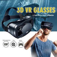 高品质VR耳机5-7英寸3D VR眼镜虚拟现实全屏视觉广角智能耳机头盔