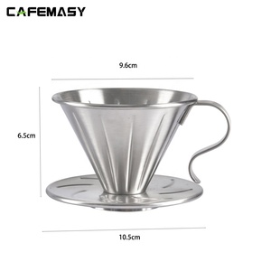 Barista Tools Stainless Steel Coffee Filter Coffee <strong>Dripper</strong> High Quality Pour Over Coffee <strong>Dripper</strong> Reusable Kitchen Tools for <strong>V60</strong> - Product Image 6