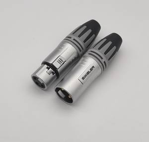 الأعلى مبيعا ميكروفون 3pin وأنثى Xlr مع الكروم Ofc النحاس النقي Dmx مدفع-<span class=keywords><strong>m</strong></span> مقابس صوتية - Product Image 1