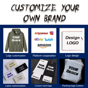Venta al por mayor de alta calidad sudaderas con capucha en blanco de talla grande Cool Guy moda hombres sudaderas con capucha logotipo personalizado sudaderas con capucha unisex - Product Image 5