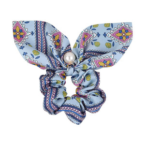 <span class=keywords><strong>Elastique</strong></span> — anneau de cheveux élastique pour femme, chouchou en Satin avec des perles, décoration pour les cheveux, multifonctionnel - Product Image 2