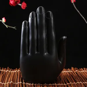 Estatua de Buda de <span class=keywords><strong>Palma</strong></span> en Resina de Poliresina, Decoración de Mesa para Jardín Zen, Adorno de Buda Tailandés para Productos Artesanales - Product Image 4